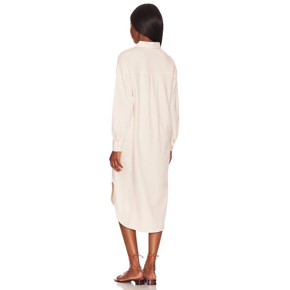 YFB x Revolve Porter Shirt Dress - Sea Salt - Picture 3 of 12